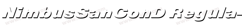 NimbusSanConD Regula字体转换